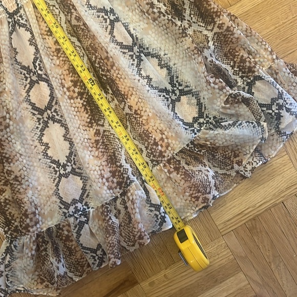 Maje Sz 1 3/4 sleeve snakeskin print dress - Picture 15 of 16